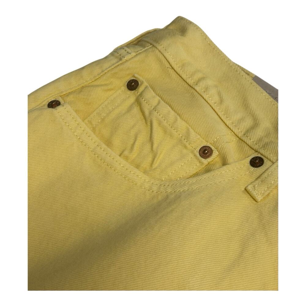 NWT Levi's 501 Women's Jeans 30x26 High-Rise Cropped Straight Button Fly Yellow - Picture 3 of 10